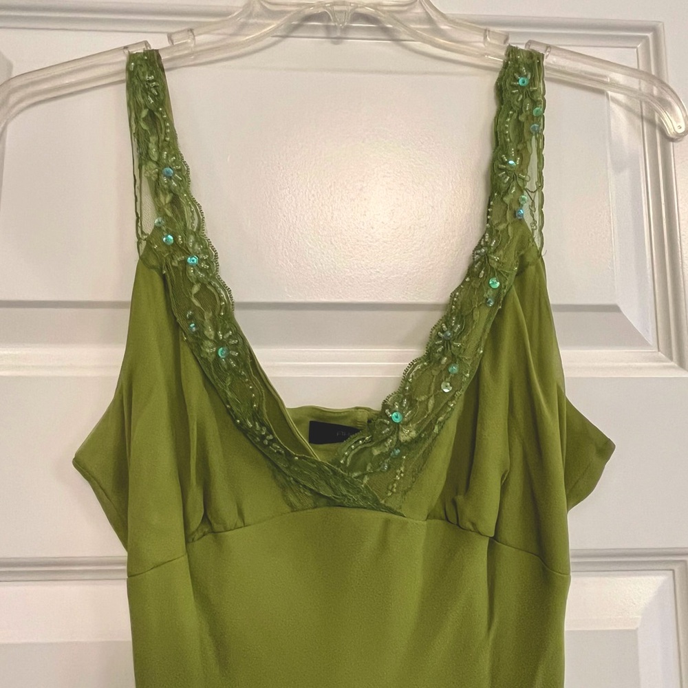NWT Vintage style Slip dress with lace - Arden B: Size Medium - Pear Green